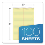 Docket Steno Pad, Gregg Rule, Forest Green Cover, 100 Canary-Yellow 6 X 9 Sheets