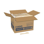 Bamboo Cutlery, Mediumweight Knife, Paper, Light Golden, 100/Pack, 10 Packs/Carton