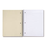 Wirebound Notebook, 3-Subject, Medium/College Rule, Black Cover, (120) 11 x 8.5 Sheets