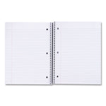 Wirebound Notebook, 5-Subject, Medium/College Rule, Black Cover, (200) 11 x 8.5 Sheets