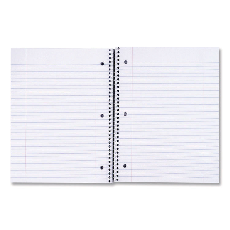 Wirebound Notebook, 5-Subject, Medium/College Rule, Black Cover, (200) 11 x 8.5 Sheets