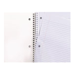 Wirebound Notebook, 1-Subject, Medium/College Rule, Black Cover, (70) 10.5 x 8 Sheets