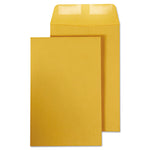 Catalog Envelope, 28 lb Bond Weight Kraft, #1, Square Flap, Gummed Closure, 6 x 9, Brown Kraft, 100/Box