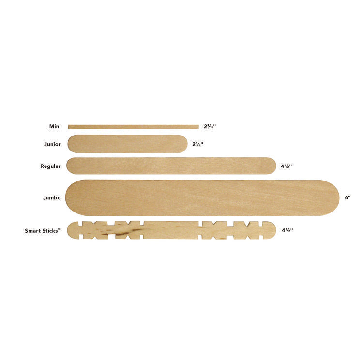 Natural Wood Craft Sticks, 6" X 0.75", Natural, 500/box