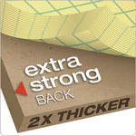 Gold Fibre Canary Quadrille Pads, Stapled With Perforated Sheets, Quadrille Rule (4 Sq/in), 50 Canary 8.5 X 11.75 Sheets