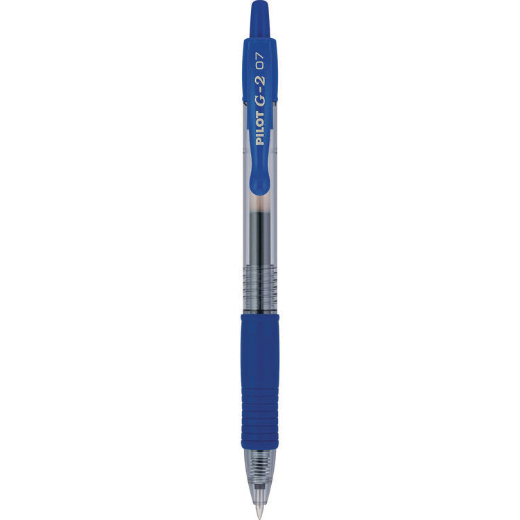 G2 Premium Gel Pen Convenience Pack, Retractable, Fine 0.7 mm, Blue Ink, Smoke/Blue Barrel, 36/Pack