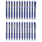 Z-Grip Ballpoint Pen, Retractable, Medium 1 mm, Blue Ink, Translucent Blue/Blue Barrel, 24/Pack