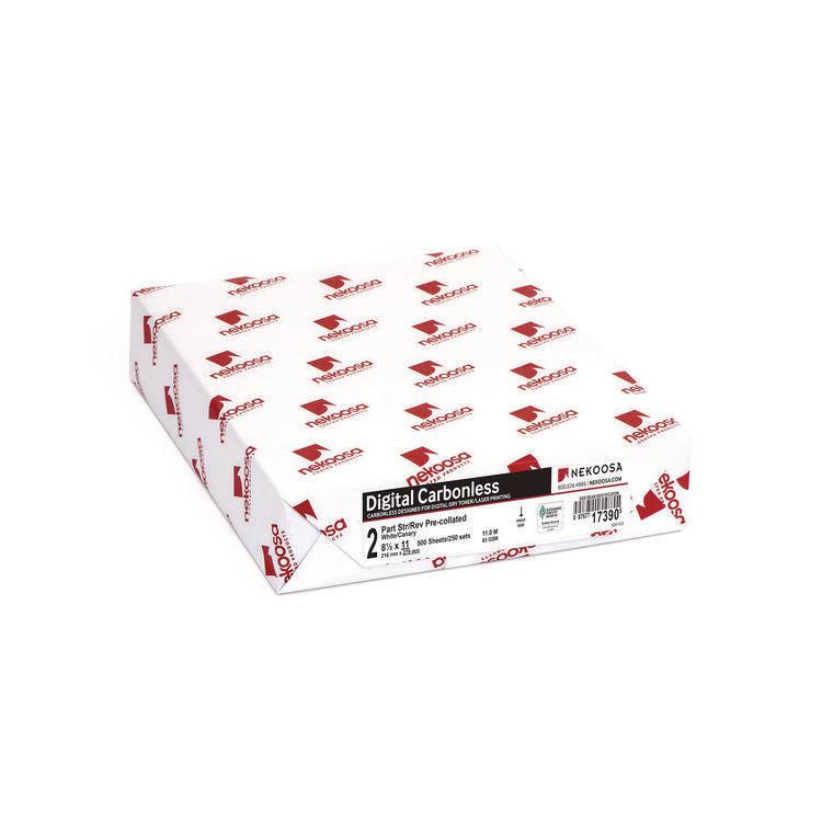 Fast Pack Digital Carbonless Paper, 2-Part, 8.5 X 11, White/canary, 500 Sheets/ream, 5 Reams/carton