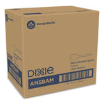 Bamboo Cutlery, Mediumweight Spoon, Paper, Light Golden, 100/Pack, 10 Packs/Carton