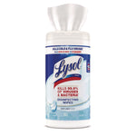 Disinfecting Wipes, 1-Ply, 7 x 7.25, Crisp Linen, White, 80 Wipes/Canister, 6 Canisters/Carton