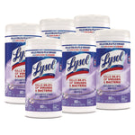 Disinfecting Wipes, 1-Ply, 7 x 7.25, Early Morning Breeze, White, 80 Wipes/Canister, 6 Canisters/Carton