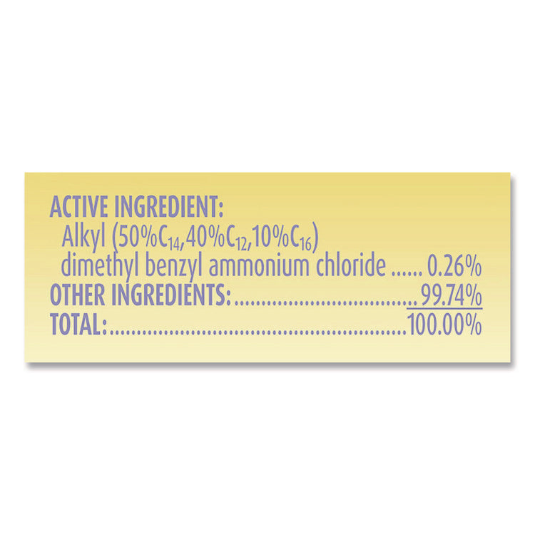 Dual Action Disinfecting Wipes, 1-Ply, 7 x 7.5, Citrus, White/Purple, 75/Canister