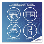 Dual Action Disinfecting Wipes, 1-Ply, 7 x 7.5, Citrus, White/Purple, 75/Canister