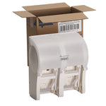 Compact Quad Vertical 4-Roll Coreless Tissue Dispenser, 12.06 X 8 X 14.44, White