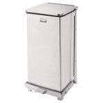 Defenders Heavy-Duty Steel Step Can, 6.5 gal, Stainless Steel