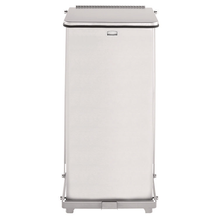 Defenders Heavy-Duty Steel Step Can, 6.5 gal, Stainless Steel