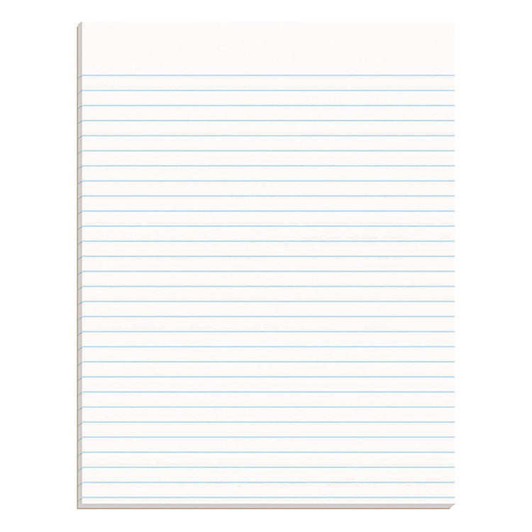 Glue Top Pads, Wide/legal Rule, 50 White 8.5 X 11 Sheets, Dozen