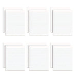 Glue Top Pads, Wide/legal Rule, 50 White 8.5 X 11 Sheets, Dozen
