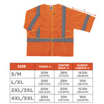 GloWear 8310HL Type R Class 3 Economy Mesh Vest, Small to Medium, Orange