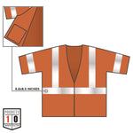 GloWear 8310HL Type R Class 3 Economy Mesh Vest, 2X-Large to 3X-Large, Orange