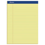 Perforated Writing Pads, Narrow Rule, 50 Canary-Yellow 8.5 X 11.75 Sheets, Dozen