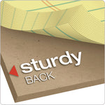 Perforated Writing Pads, Narrow Rule, 50 Canary-Yellow 8.5 X 11.75 Sheets, Dozen