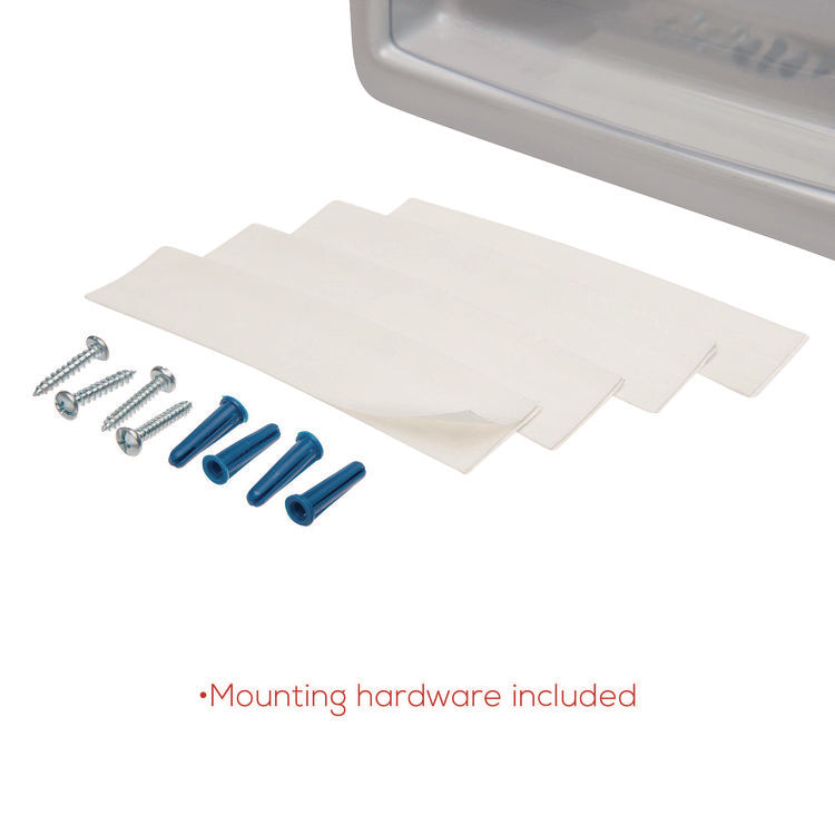 Multi-Tiered Desktop/Wall-Mount Literature Holders, 20.25w x 5d x 19.88h, Gray