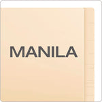 SmartShield End Tab Fastener Folders, 1 Fastener, Letter Size, Manila Exterior, 50/Box