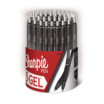 S-GEL HIGH-PERFORMANCE GEL PEN, RETRACTABLE, MEDIUM 0.7 MM, BLACK INK, BLACK BARREL, 36/PACK