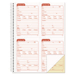 Service Call Book, Two-Part Carbonless, 5.5 x 3.88, 4 Forms/Sheet, 200 Forms Total