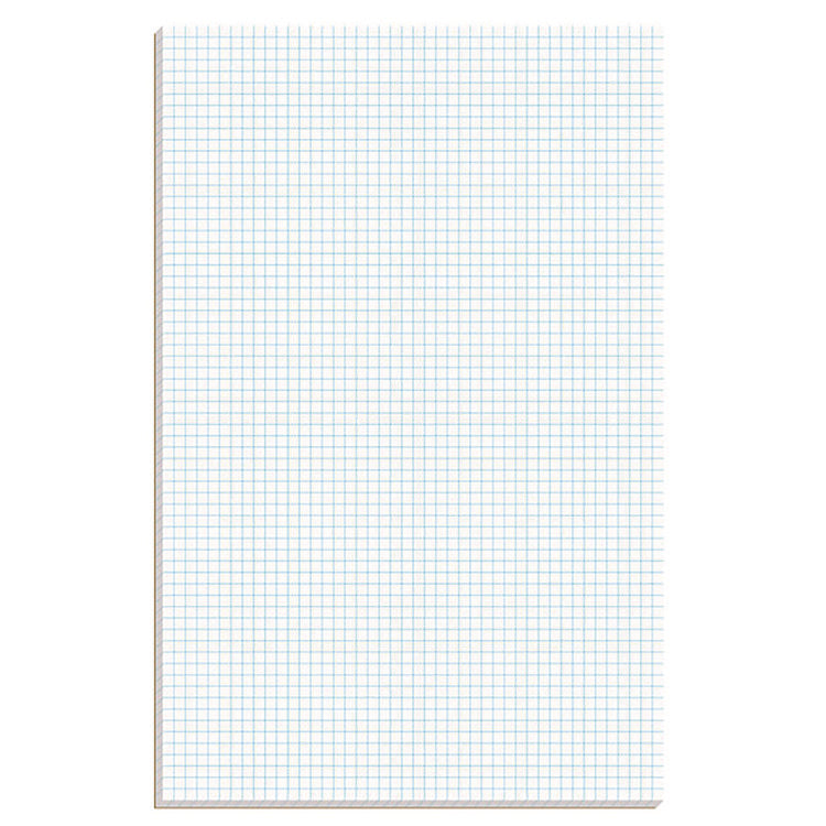Quadrille Pads, Quadrille Rule (4 sq/in), 50 White (Standard 15 lb Bond) 11 x 17 Sheets