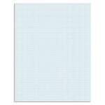 Quadrille Pads, Quadrille Rule (8 sq/in), 50 White (Heavyweight 20 lb Bond) 8.5 x 11 Sheets