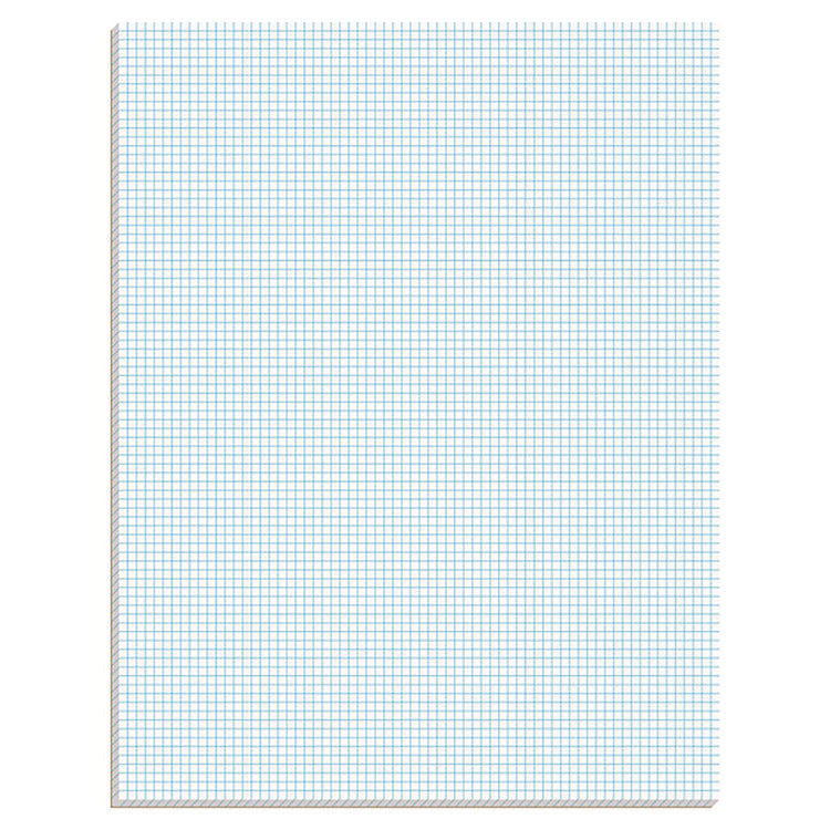 Quadrille Pads, Quadrille Rule (8 sq/in), 50 White (Heavyweight 20 lb Bond) 8.5 x 11 Sheets