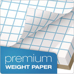 Quadrille Pads, Quadrille Rule (8 sq/in), 50 White (Heavyweight 20 lb Bond) 8.5 x 11 Sheets
