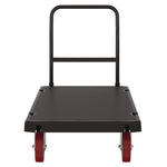 Resin Platform Truck, 1,600 lb Capacity, 30.25 x 64.5 x 41, Black