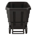 1 cu yd Heavy Duty Tilt Truck, Forkliftable Frame, 2,200 lb Capacity, Black/Red