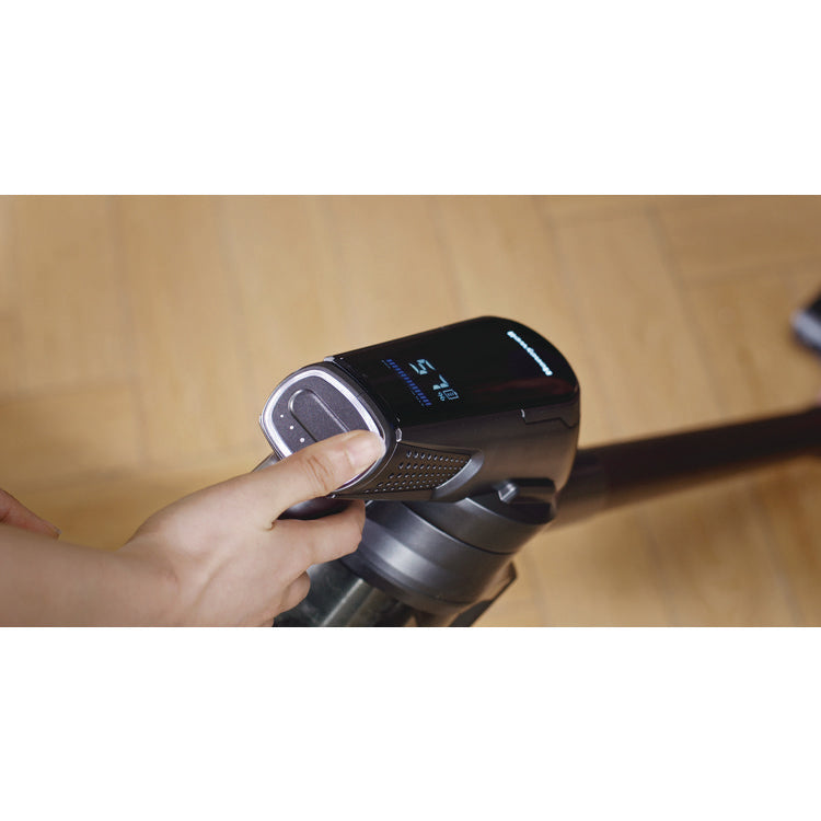 Aeromax Pro VC16 Cordless Vacuum, 8.5" Cleaning Path, Dark Silver