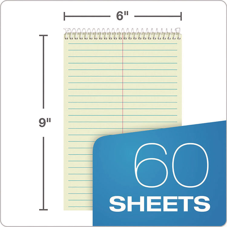 Gregg Steno Pads, Gregg Rule, 60 Green-Tint 6 X 9 Sheets