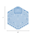 Wave 3d Urinal Deodorizer Screen, Cotton Blossom Scent, Blue, 10/box