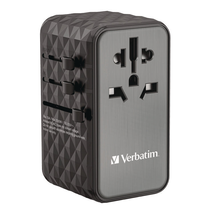 UTA-06 Gan III Universal Travel Adapter, (2) USB-A/(2) USB-C/Quick Charge 4+