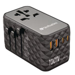 UTA-06 Gan III Universal Travel Adapter, (2) USB-A/(2) USB-C/Quick Charge 4+