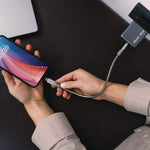 65 W 3-Port GaN Wall Charger, Black/Gray