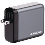 140 W 4-Port GaN Wall Charger, Black/Gray