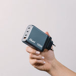 140 W 4-Port GaN Wall Charger, Black/Gray