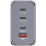 240 W 4-Port GaN Wall Charger, Black/Gray