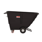 0.5 cu yd Light Duty Tilt Truck, 850 lb Capacity, Black