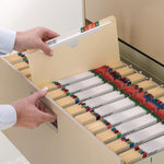 Manila File Jackets, 2-Ply Straight Tab, Letter Size, Manila, 50/box
