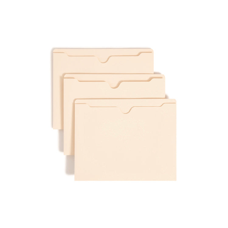 Manila File Jackets, 2-Ply Straight Tab, Letter Size, Manila, 50/box