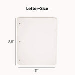 Three-Ring Binder Index Divider, 5-Tab, 11 X 8.5, White, 20 Sets