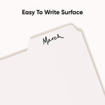 Three-Ring Binder Index Divider, 5-Tab, 11 X 8.5, White, 20 Sets